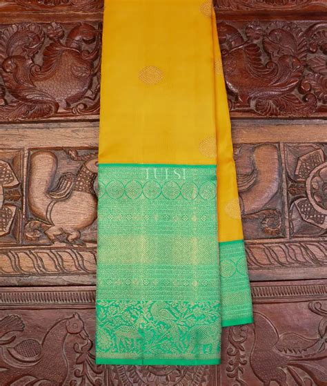 Buy Yellow Kanjivaram Silk Saree T590304