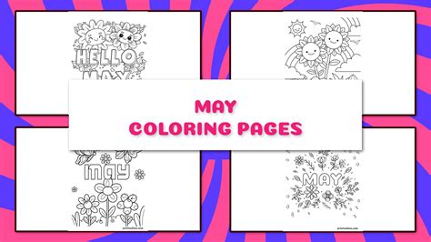 May Coloring Pages – 20 Creative Spring Designs