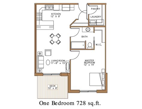 Floor plan at Northview Apartment Homes in Detroit Lakes | Great North ...