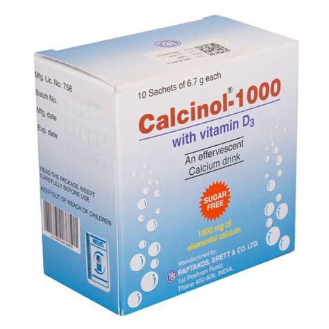 Calcinol 1000 Sachet | Uses, Side Effects, Price | Apollo Pharmacy