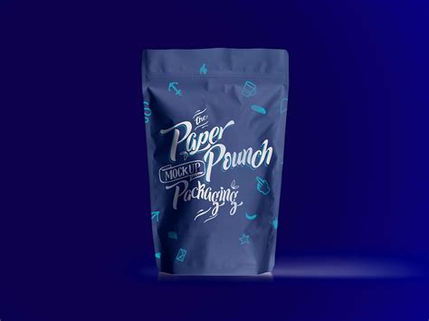 Paper Pouch Packaging Mockup Psd