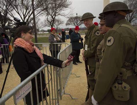 81st Wildcat WWI color guard marches in 57th Presidential Inauguration ...