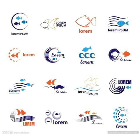 鱼标志设计图__广告设计_广告设计_设计图库_昵图网nipic.com