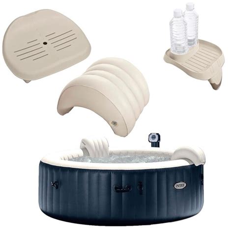 Intex 6-Person 140-Jet Round Inflatable Hot Tub at Lowes.com