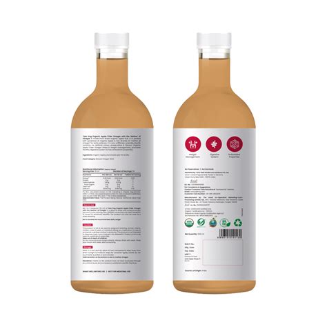 Tata 1mg Organic Apple Cider Vinegar with the “Mother of Vinegar” for ...