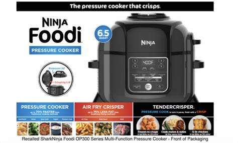 Ninja Recalls 1.8 Million Pressure Cookers Due to Burn Hazard; At Least ...