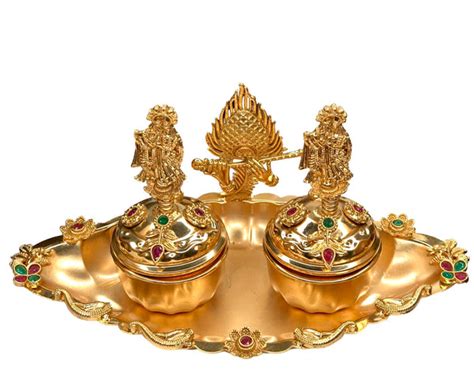 Radha Krishna Kumkum Box, Premium Quality, Sindoor Box – Radhe jewellery