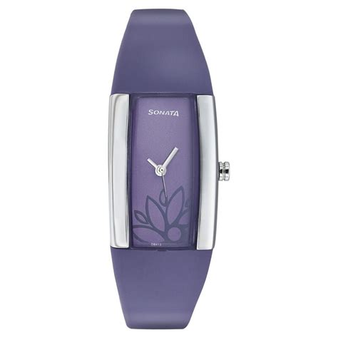 Buy Online Sonata Quartz Analog Purple Dial Strap Watch for Women ...
