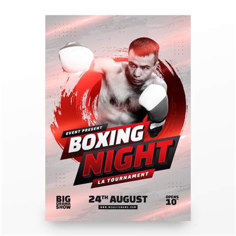 Boxing Match Card 的图像结果