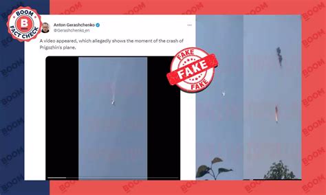 Old Video Of Plane Downed By Wanger Group Falsely Linked To Prigozhin ...