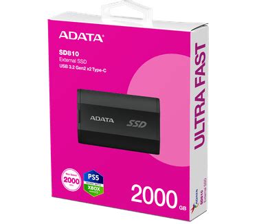 Adata SD810 2TB Zwart: beste prijs - Tweakers
