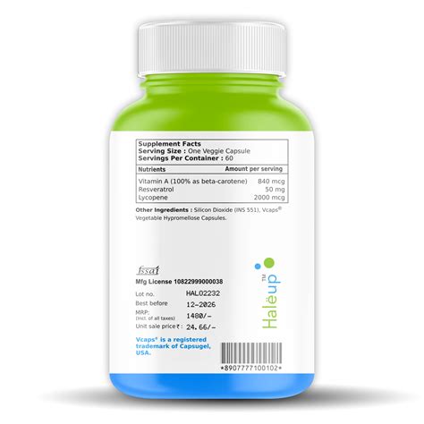 Beta Carotene 840mg with Lycopene & Resveratrol | Immune Support & Ant ...