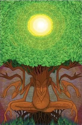 Psychedelic Kalpataru Tree Poster Paper Print - Religious posters in ...