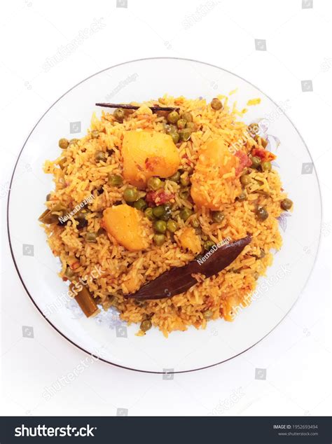 Aloo Mutter Rice Matar Sabzi Recipe Stock Photo 1952693494 | Shutterstock
