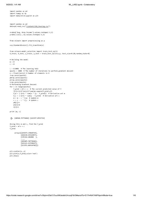 ML LAB2 - this isa wow - import pandas as pd import numpy as np import ...