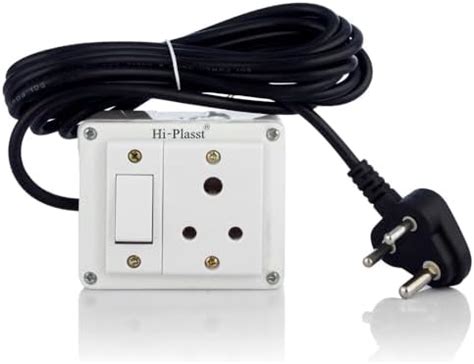 Hi-Plasst 3pin Extension Board for Home Wall (1+1) with Long Cable 4 ...