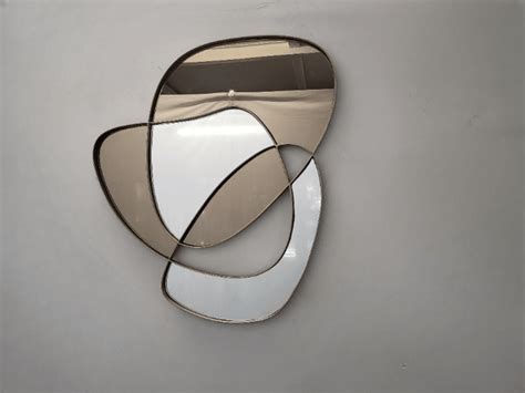 Wave Mirror two-tone Mirror in Champagne Gold - DesignmintDecor