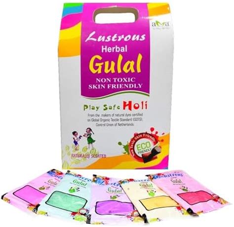 Buy eCraftIndia Natural & Organic Holi Colours Herbal Gulal - Red, Pink ...