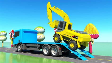 工程车玩具动画片02、少儿挖掘机动画幼儿启蒙儿童益智早教动画