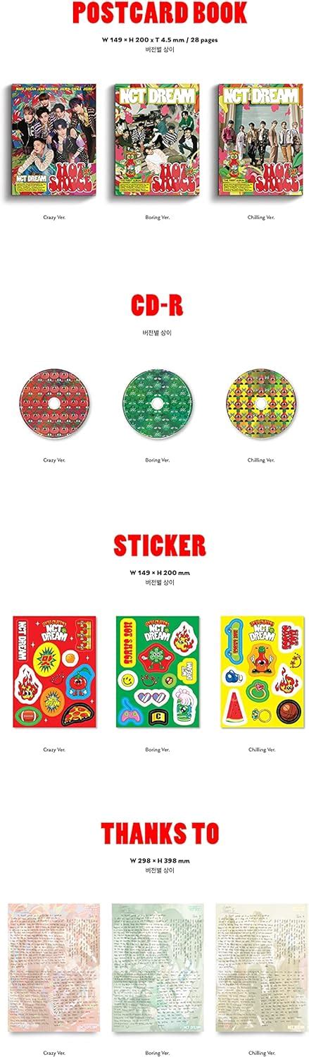 Buy NCT Dream - Hot Sauce [Photobook Random ver.] (The 1st Album) [Pre ...