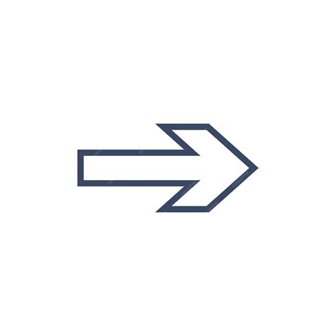 Pfeil-Symbol-Symbol-Vektor-Vorlage | Premium Vektor