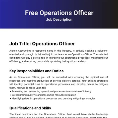 Image result for Project Operations Officer