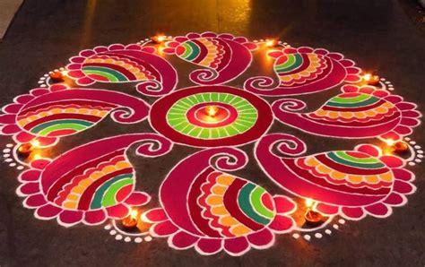 A Hindu tradition Rangoli or Kolam - some facts