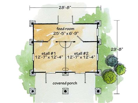 Small Horse Barn Plans