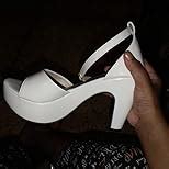 Denill Fashion Sandals for Women (Block Heels) Black UK 3 : Amazon.in ...