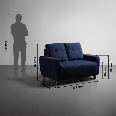 Buy Sleepyhead Yolo 1 Seater Berry Blue Fabric Sofa Online at Best Price