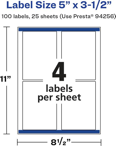 Avery Glossy White Rectangle Labels, Sure Feed India | Ubuy