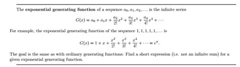 Image result for Generating Function 1 X