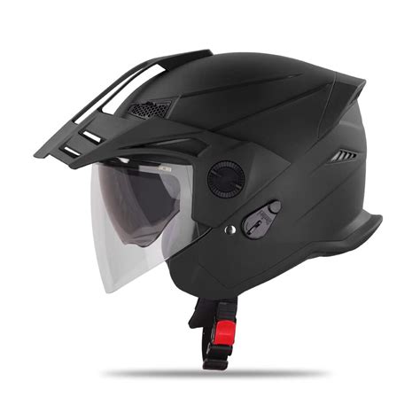 Steelbird SBH-23 GT Plus Open Face ISI Certified Helmet with Inner Sun ...