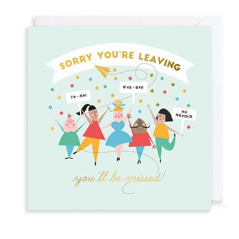 You'll Be Missed Greetings Card File