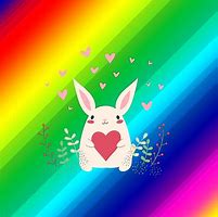 Image result for Rainbow Easter Bunny