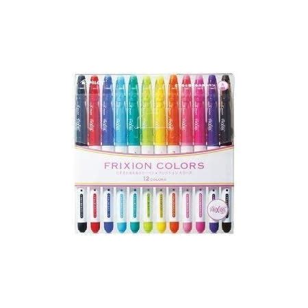 Pilot Frixion Colors Erasable Marker -12 Color set/Value set -Attached ...