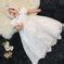 Cinderella - White Pink lace long Baptism gown with Bonnet – HOUSE OF ...