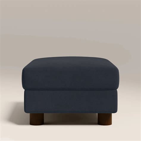 Halton Footstool Dark Blue – Nestroots