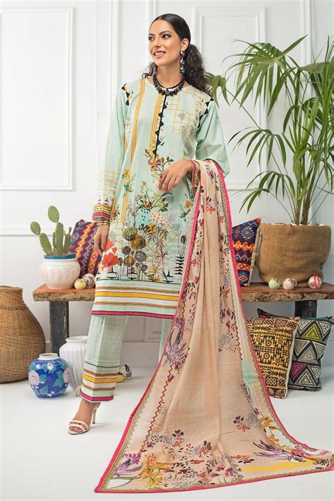 Gul Ahmed Mid Summer Cambric Collection – 3 PC Unstitched Embroidered ...