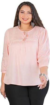 Yash Gallery Women's Rayon Embroidered Regular Fit Diwali Top ...