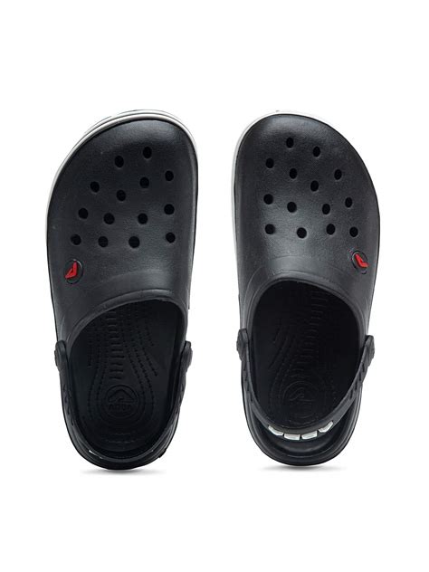 Buy ADDA TM-BOSS Men Black Solid Clogs at Amazon.in