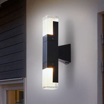 Oukaning Rectangle Outdoor Wall Lights at Lowes.com