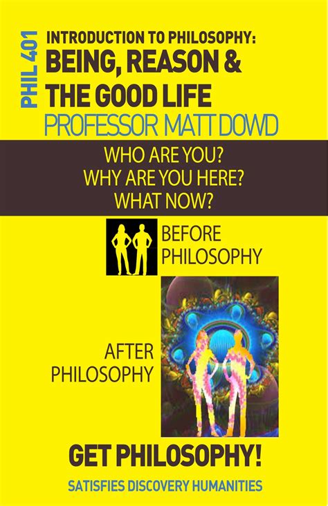 PHIL 401 (01) - Introduction to Philosophy | Course Search