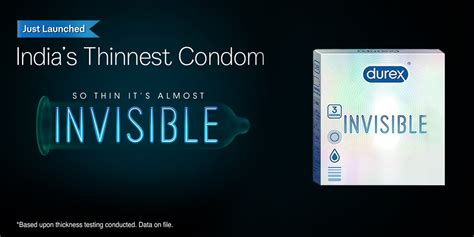Durex Ultra Thin Invisible Condoms- 3s(Pack of 1) – Durex India
