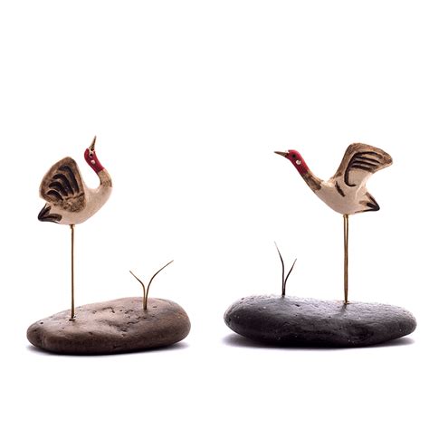 Pebble Decor - Sarus Crane (Pair)
