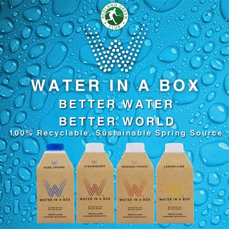 New in stock! Water in a box – Redland Green