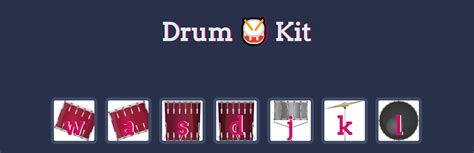 JavaScript Drum Kit 的图像结果