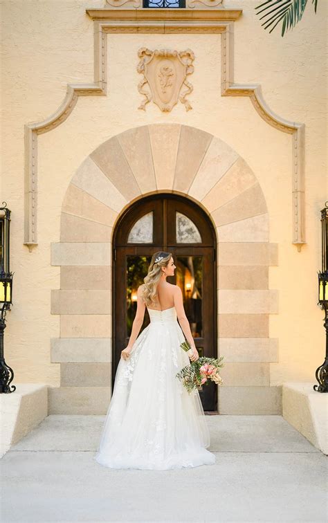 Shimmering Floral Ballgown Wedding Dress | Stella York Wedding Dresses