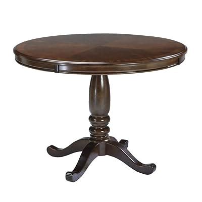 Buy Ashley Express Round Dining Table in Medium Brown Finish Online at ...