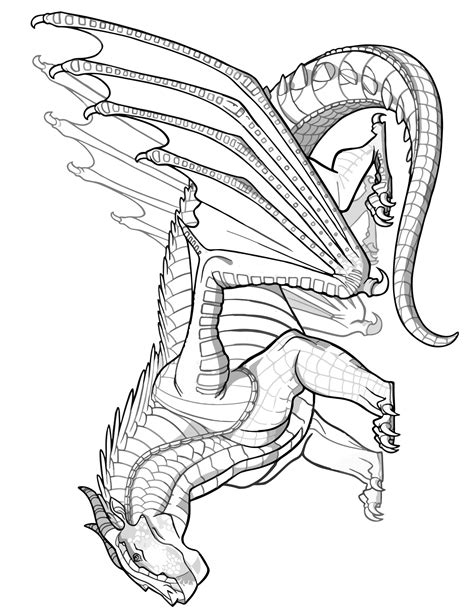 Dragon Coloring Pages Wings Of Fire - Free Printable Templates